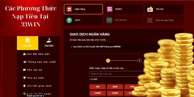 Lợi ích khi thao tác nạp tiền chuẩn